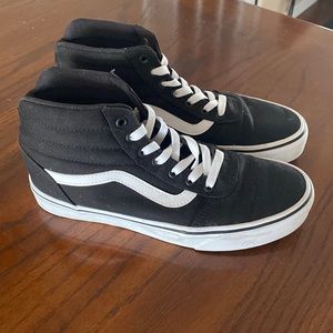 Black and white Van high tops